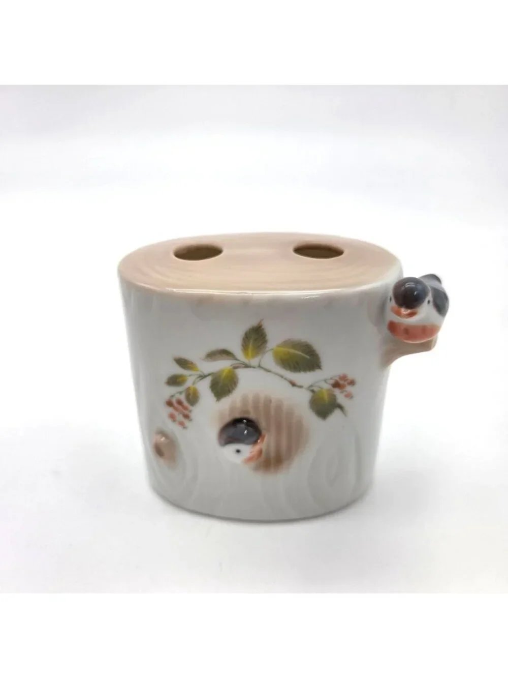 Vintage 3 Pc Takahashi Japan Birds Bathroom Set
